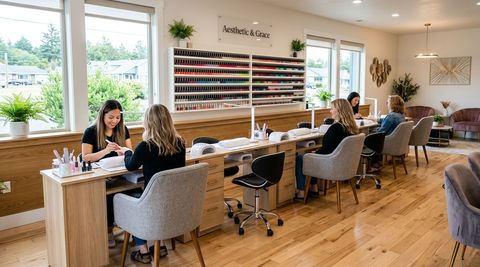 Illustration of Aesthetic & Grace, nail salon in Florence, OR